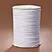 White 3mm 4cord Knitted Polyester Latex Elastic Braided Band